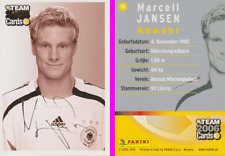 Panini Team Card WM 2006 Nr. 11 Marcell Jansen mit Autogramm