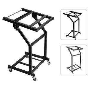 5Core Mixer Rack Ständer 9/12/16U verstellbar Rolling Stage Studio Musikwagen - Bild 1 von 27