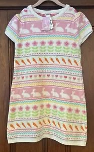 The Children's Place Spring Celebrations Easter Bunny Sweater Dress Girls 10 - Picture 1 of 12