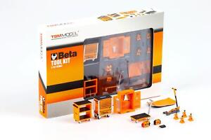 1:43 TSM BETA Tool Kit Werkstatt Zubehör Diorama orange TSM13AC26