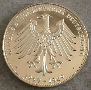 (VA-1) BRD 1990 Gedenk Medaille - 40 Jahre Bundesrepublik Deutschland in Kapsel