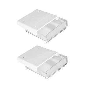 2Pk Large Under Desk Drawer Attachable Hidden Storage Organizer for Home Office - Picture 1 of 6