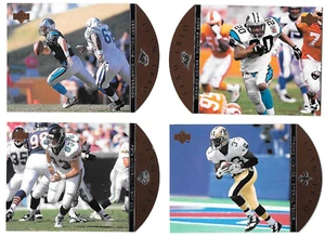 Lot of 4 1996 Upper Deck Team Trio Inserts Pete Mitchell Kerry Collins Moore - Picture 1 of 2