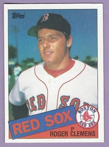 1985 Topps #181, Roger Clemens, NM, slightly off center, small chip/rough cut - Foto 1 di 2