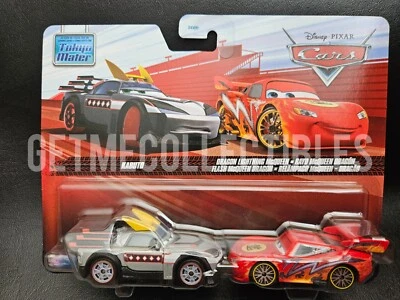 DISNEY PIXAR CARS KABUTO FLAMES DRAGON LIGHTNING MCQUEEN 2025 2 PACK SAVE 6% - Image 1 of 2