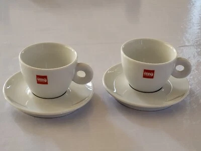 Illy collection  2  tasses à café  7cm De  Diamètre + 2 sous tasses  neuf  - Photo 1/4