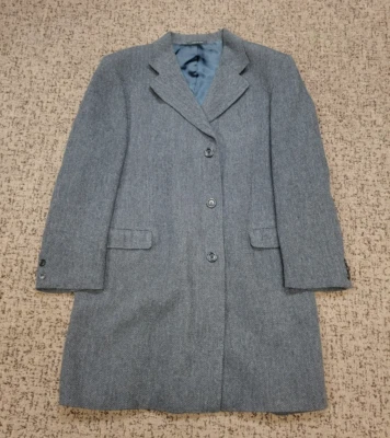 Abrigo FERRARI MOESSMER Mezcla Lana Alpaca Para Hombre L 44 EU 54 Gris ESPIGA Foto 1 de 4