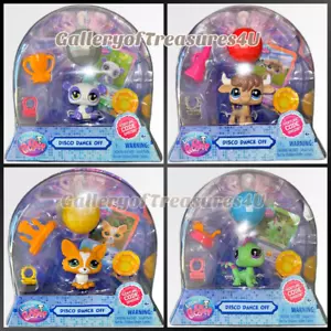 Littlest Pet Shop Disco Baile Off Panda Iguana Bull Corgi con Código Disco Ball - Imagen 1 de 9