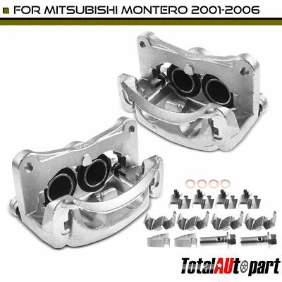 2x Pinza de freno de disco con soporte para Mitsubishi Montero 2001-2006 delantera izquierda y derecha Foto 1 de 4