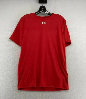 Camiseta pulóver roja manga corta suelta Heatgear Under Armour para niños talla XLarge Foto 1 de 4