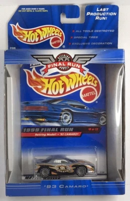 1999 Hot Wheels Final Run Series '93 Camaro RR Wheels Limited Edition #8 Of 12. - Image 1 of 2