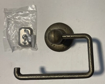 Alno A8266 Sierra Single Post Toilet Paper Tissue Holder In Rustic Iron, New! - Image 1 of 2