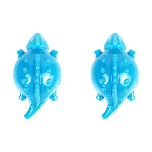 2x Rosewood Squeaking Lizard Dog Pet Chew Bite Interactive Soft Play Toy Blue - Picture 1 of 2