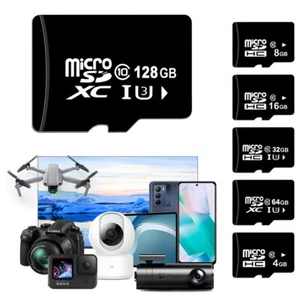 4GB-128GB Micro SD Card Ultra Micro SDXC High Speed Flash TF Card for Electronic - Picture 1 of 21
