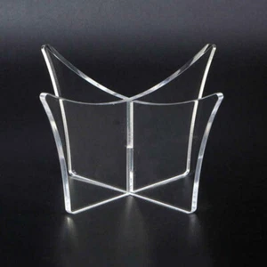 Clear Acrylic Ball Display Stand Football Rugby Soccer Basketball Holder - Picture 1 of 8