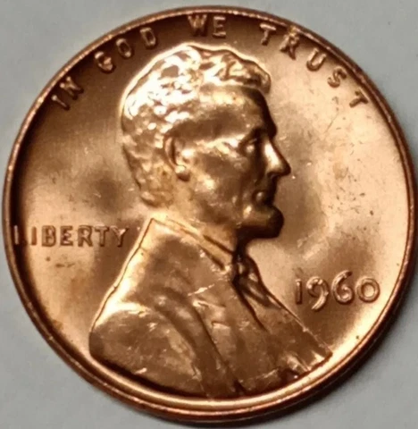 1960 P "Large-date" Uncirculated (BU) Lincoln Cent (Penny) Cover