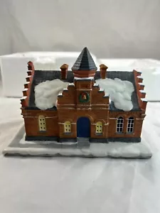 "The Town Offices" Rockwell's Christmas In Stockbridge Collection Hawthorne 1993 - Picture 1 of 12