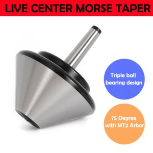 MT-2 Bull Nose Pipe Centro girevole vivo per tornio fresa utensile - Foto 1 di 12