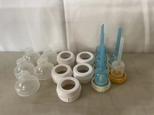 Dr. Brown's Baby Bottle Parts Wide Neck Mouth NO Nipples You Choose Lot - Picture 1 of 10