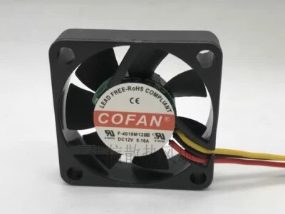 COFAN F-4010M12BII 12V 0.16A 4cm 4010 3-wire cooling fan - Image 1 of 3