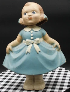 11" Wondercraft Bobbie Mae Swing and Sway Nodder Composite Paper Mache 1930 - Bild 1 von 11