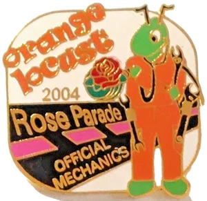 Rosenparade 2004 Orange Locust Official Mechanics 115th Tournament of Roses Pin - Bild 1 von 2
