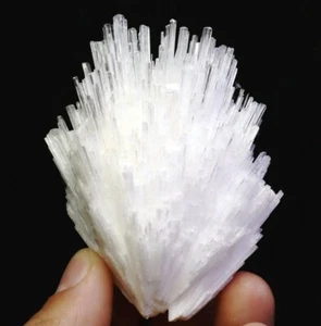 Natural Original Scolecite Spray Formation Quartz Crystal Mineral Specimen - Picture 1 of 10