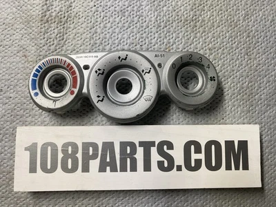2002 2003 2004 FORD FOCUS SVT SILVER HVAC DIAL CONTROL BEZEL CENTER DASH HEAT AC - Image 1 of 4