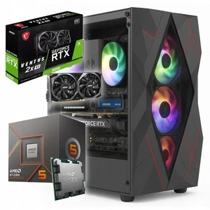 BSG Striker Gaming-Computer Ryzen 5 8400F 16GB DDR5 512GB SSD RTX 3050 Win11 - Afbeelding 1 van 12