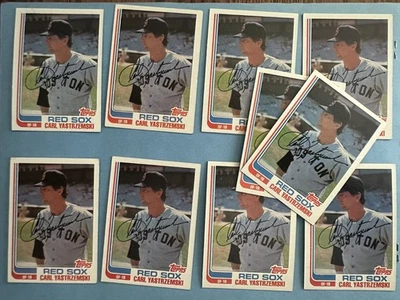 1982 TOPPS бейсбол Карл Ястржемски HOF лот из 18 Red Sox - Изображение 1 из 2