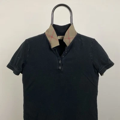 Camisa polo negra L de Burberry para mujer Foto 1 de 4