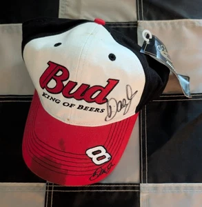 Vintage Nascar Dale Earnhardt Jr Signed Autographed Budweiser Hat - Picture 1 of 2