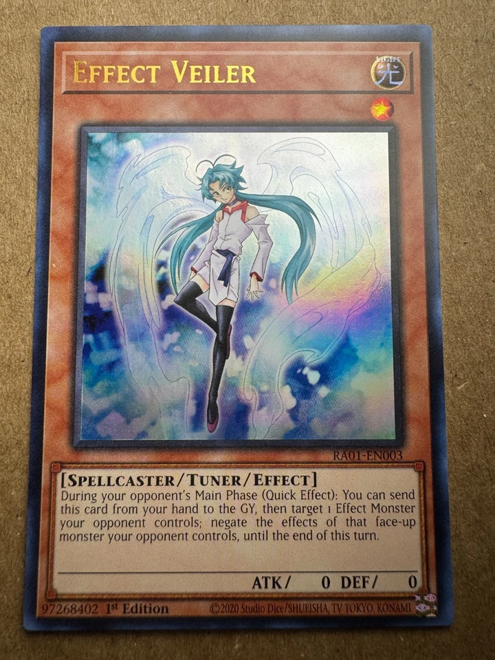 Efecto Veiler RA01-EN003 1ª Edición Súper Raro Yugioh Foto 1 de 1