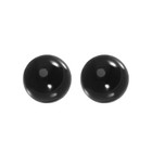 40mm Diametro sfera acrilico nero ornamento sfera 1.6 " 2 pz