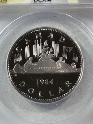 1984 Canada 1 Dollar Proof Coin Graded PR 69 DCAM by ANACS Voyageur - Image 1 of 4