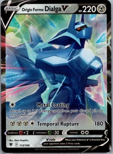 SWSH10: Astral Radiance #113/189 Origin Forme Dialga V - Picture 1 of 2