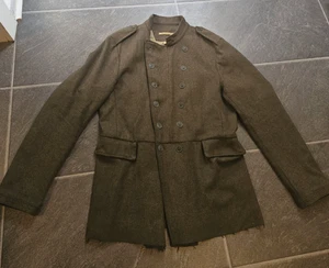 JOHN VARVATOS WOOL MILITARY TUNIC GREATCOAT SZ M MADE IN ITALY - Picture 1 of 7