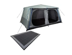 Kings 6-8 Person Tent Waterproof polyester quick set up + Caravan Mat 5x2.4m - Picture 1 of 12