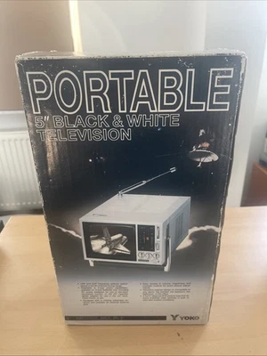 YOKO 5“ ZOLL CRT BLACK/WHITE portable Monitor TV Rarität inkl. OVP - vom Händler - Bild 1 von 4
