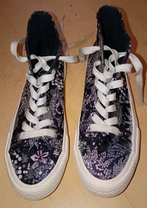 Joe Browns Women's Canvas High Top Trainers Floral Size UK 4 Excellent Condition - Picture 1 of 5