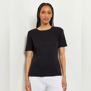 Exklusiv Misook Kurzarm Strick Tunika Oberteil knitterarm schwarz Gr. XL - Bild 1 von 11