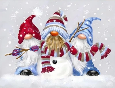 NAIMOER Winter Gnomes Diamond Painting Kits for Adults, Christmas Diamond - Image 1 of 4
