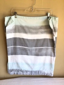 Lot Of 2 Nate Berkus Contemporary Abstract Watercolor Cotton King Pillow Shams - Picture 1 of 7