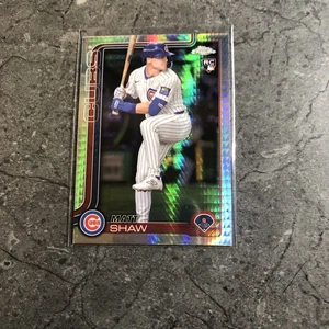 2025 Topps Chrome Xfractor Refractor Matt Shaw Cubs Rookie # 219 - Picture 1 of 1