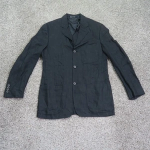 VTG Polo Ralph Lauren Blazer Mens Small Linen Unstructured 3 Button Jacket Coat - Picture 1 of 14