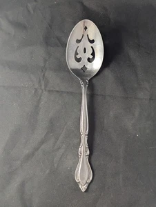 Stanley Roberts AUBERGE Serving Spoon Pierced Slotted Stainless Flatware - Picture 1 of 7