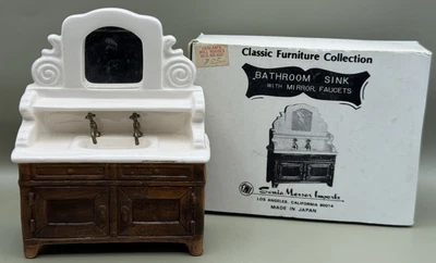 1975 Dollhouse Furniture Victorian Bathroom Sink, Sonia Messer, Japan, w/Box - Image 1 of 4