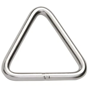 Multi pack Stainless Steel Welded Triangle Rings 5mm, 6mm, 8mm Buckle Loop Rings - Picture 1 of 4