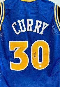 STEPH CURRY Signed WARRIORS Jersey (LG) Autographed w/COA (ACA) + FREE SHIP - Picture 1 of 9