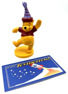 Disney Winnie The Pooh - POOH w/ Birthday Hat - Figure Cake Topper PVC - Picture 1 of 1